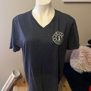 Surf Style Destin Florida Charcoal V-Neck Tee